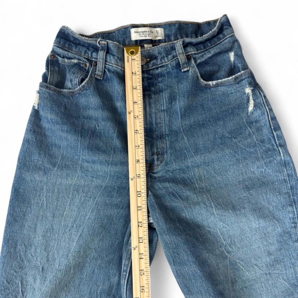 Abercrombie & Fitch Curve Love '90s Straight Ultra High Rise 27/4R - Picture 5 of 6